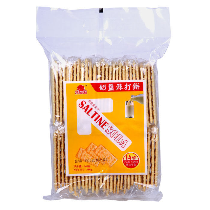 【天猫超市】台湾风味菓子町奶盐味苏打饼干360g零食果子町$