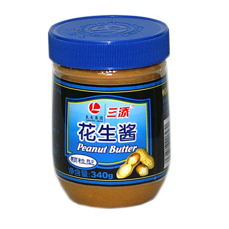 【天猫超市】三添花生酱（颗粒）340g 名优老字号