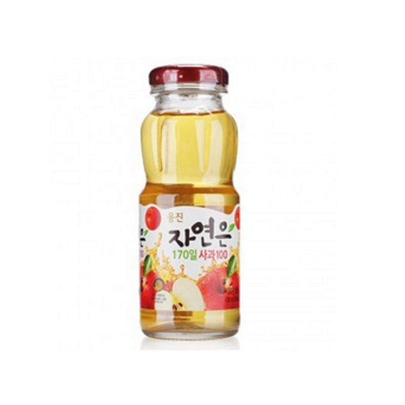 【天猫超市】韩国进口饮料 熊津自然苹果汁180ml/瓶 原味果味饮料