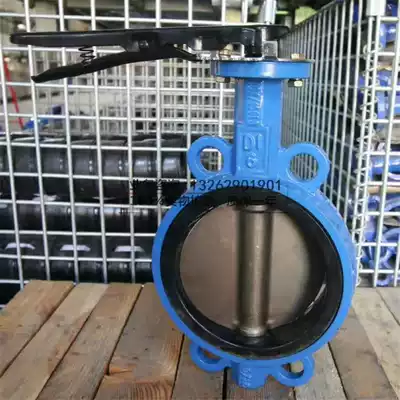 D71X-16Q wafer type handle butterfly valve wafer type soft seal butterfly valve manual clip butterfly valve DN50-DN200
