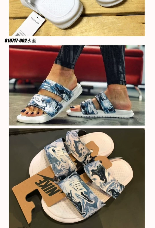 Nike / Nike Benassi Đàn ông và phụ nữ Thư Ninja Dép đi biển 819717-100 / 010/802 - Dép thể thao