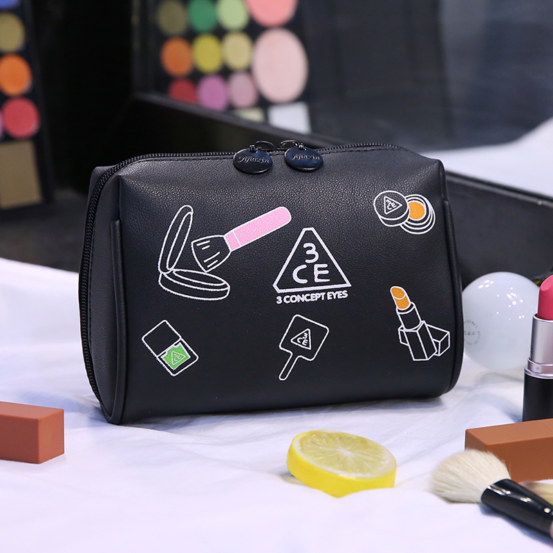 Handbag cosmetic bag small portable makeup storage bag simple hand bag travel super fire waterproof wash bag
