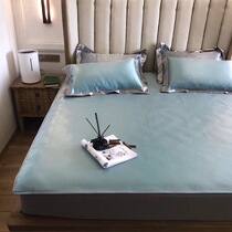 mingsu all-inclusive bed hats three-piece set of machine washable water health ice soft silk cool mat 1 5 meters 18 m