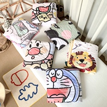 Foreign trade cartoon cotton water washing cotton summer quilt baby air conditioning machine washable single student dormitory thin quilt soybean quilt