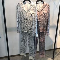 MAHAMAHA60 Tencel printing spring and summer cool silky long sleeve trousers pajamas BAO WEN fashion home wear