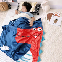 Foreign trade childrens autumn and winter lamb blanket dinosaur blanket thickened kindergarten nap blanket Cartoon animal blanket