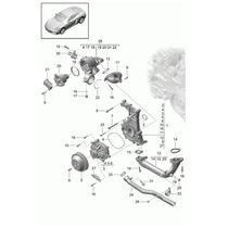 Suitable for Porsche Cayman water pump 9A110604801