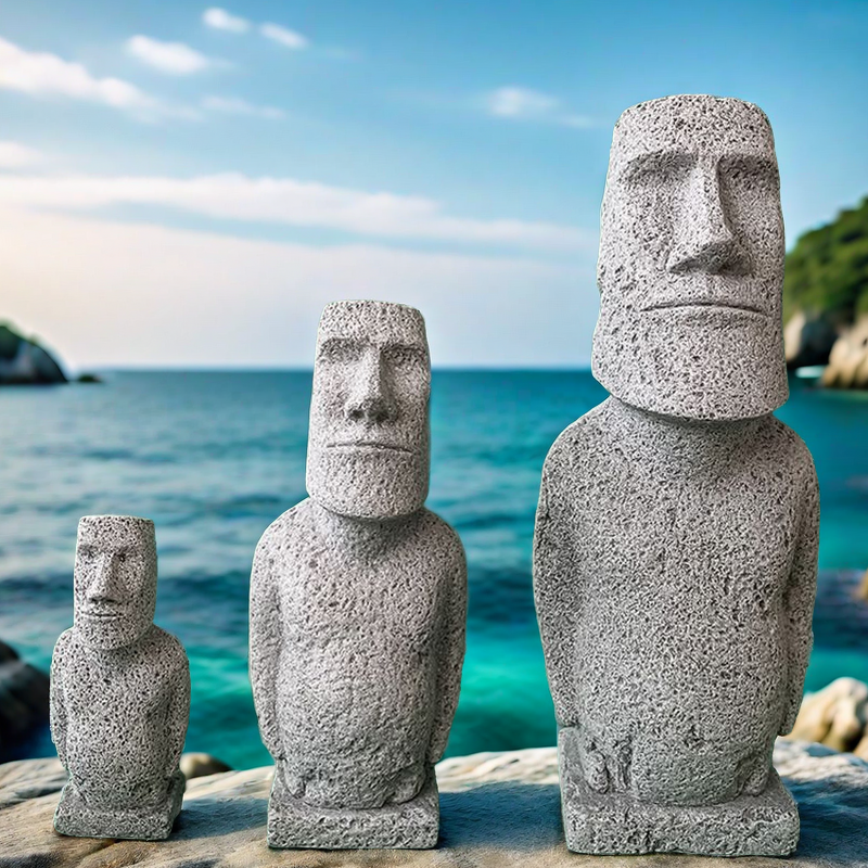 退屈してじっと立っている、モアイ像、イースター島の像のデスクトップの装飾品ギフト