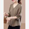 Ladies shirt loose waisted shirt chiffon shirt