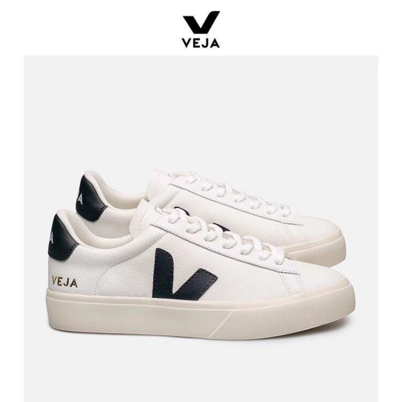Campo French Fashion Casual Genuine Leather Versatile V-Shaped Color-Blocked White Sneakers Low-Top Board Shoes Unisex Couple Shoes Same Style