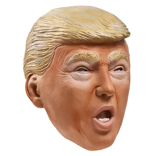 美国总统特朗普张嘴trump面具乳胶头套mask搞笑派对道具COS新品