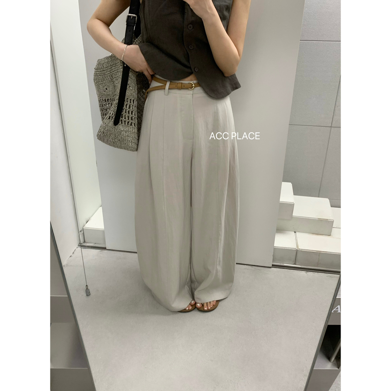 Acc.Jd Focus-26 Summer New Korean Style Versatile Casual Curved Pants (with Belt) Ys1-972 Acc.Jd Focus-26 Summer New Korean Style Versatile Casual Curved Pants (with Belt) Ys1-972