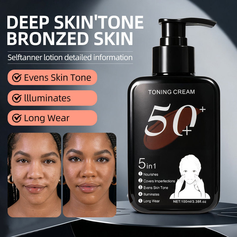 Tanning Cream for Face, Legs, and Whole Body, Concealer, Waterproof, Bronzing, Contouring, Even Skin Tone, Tan Makeup, Beach Tanning