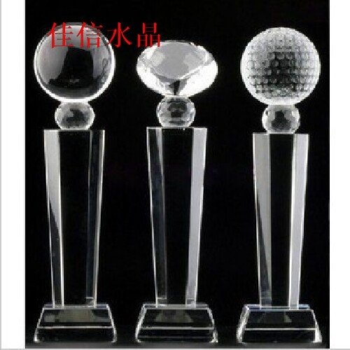 Crystal Billiards Golf Basketball Football Volleyball Tennis Trophies Medals Free Custom Text Super Low Price