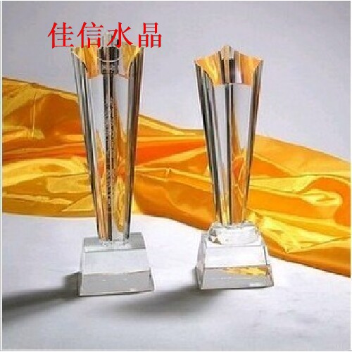 Large Number Concave Surface Pentagonal Star Crystal Trophy Free Lettering Matching Packaging 