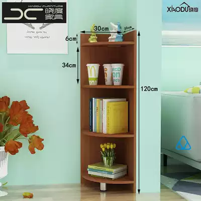 Corner solid wood personality triangle cabinet cabinet storage ornaments bracket economical multi-layer balcony corner cabinet corner cabinet