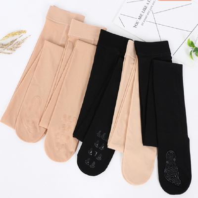 小个子钢丝袜女夏季薄款防勾丝连裤袜肉色光腿神器不掉档防滑遮瑕