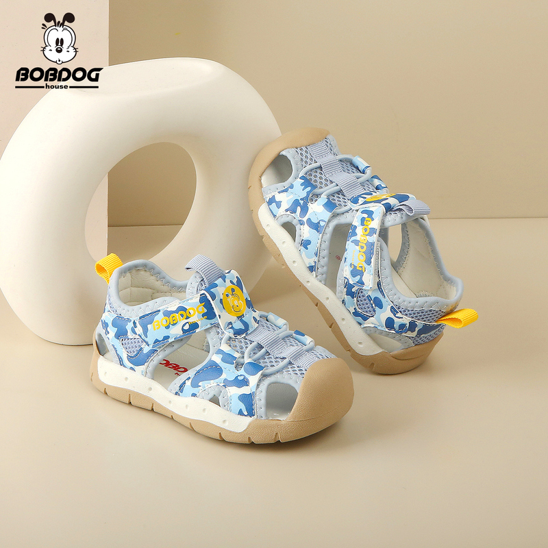 Babudou House Baby Sandals Toddler Shoes Boys' Sandals Girls 1-4 Years Old Infant Camouflage Sports Shoes