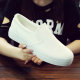 Yunian thick-soled white breathable and comfortable couple canvas shoes