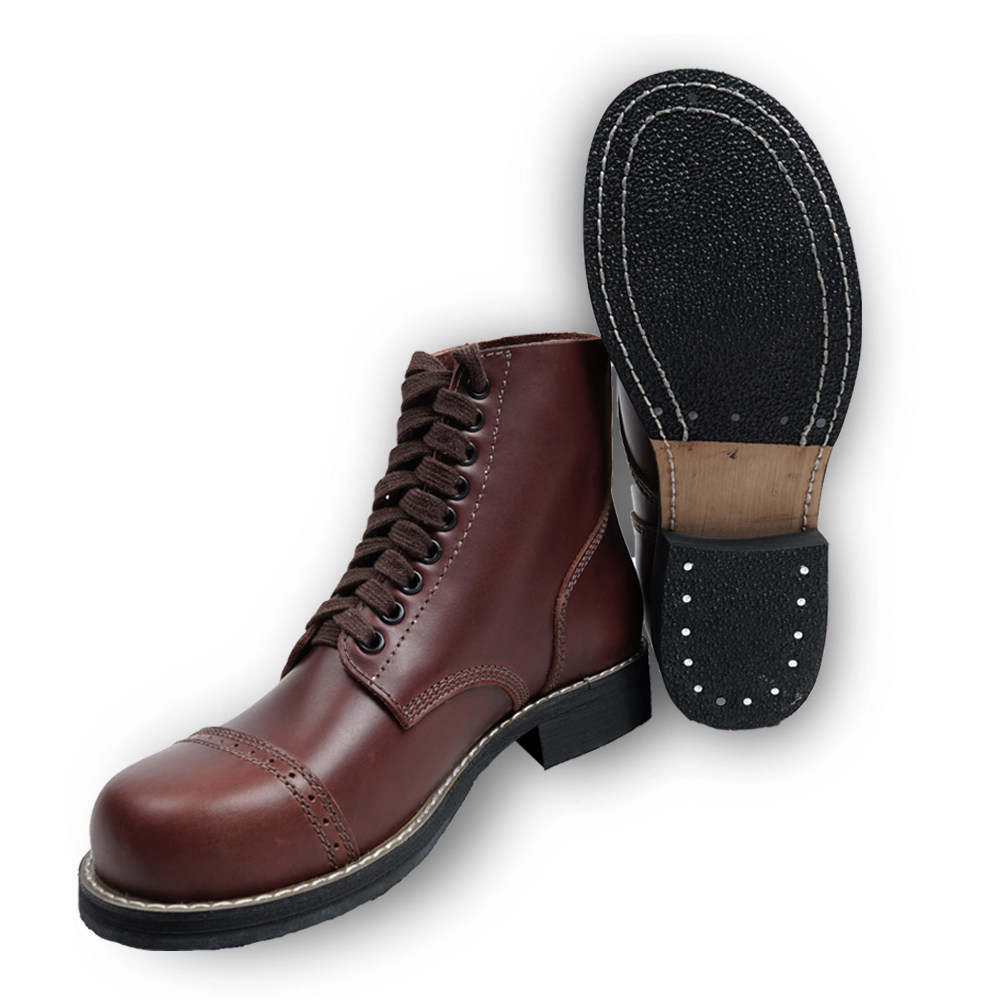 American style boots Cochrane paratrooper leather shoes boots retro