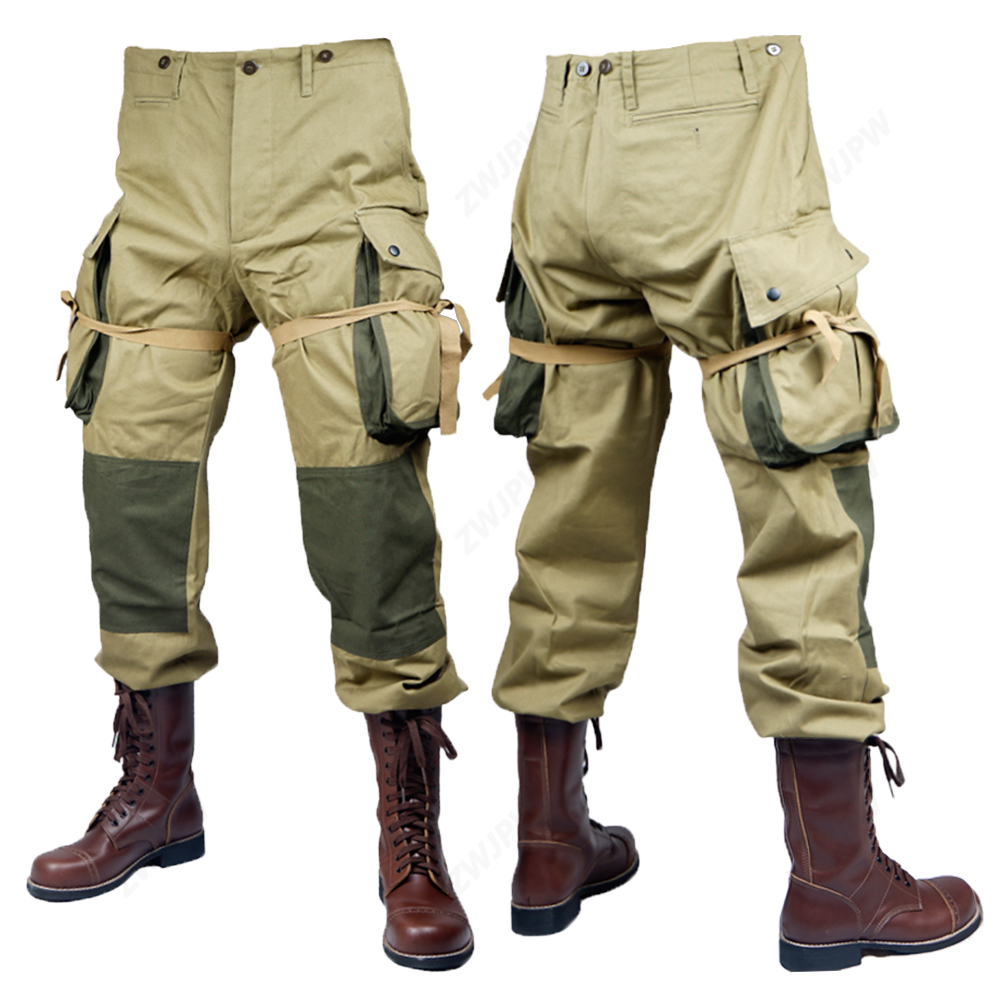 American M42 paratrooper pants Khaki Brothers Company Rescue Private Ryan vintage vintage cargo pants