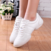 Competitive aerobics la la shoes men and women with the same white training shoes childrens jumping shoes soft-soled exam dance shoes