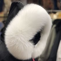 White Fur Collar Single Sell Real Gross Fur Collar Accessories Down Clothing Single Buy Lamb Leather Straw Hat Bar Black Fox