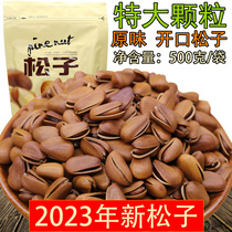 New Hand Peeled Northeast Open Pine Nuts 500g Original Extra Large Particles Wild Red Pine Nuts Roasted Seeds Snacks