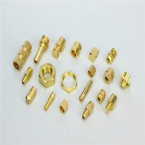 Copper piece machined brass red copper 304 stainless steel hardware parts set for numerical control lathes non-standard custom