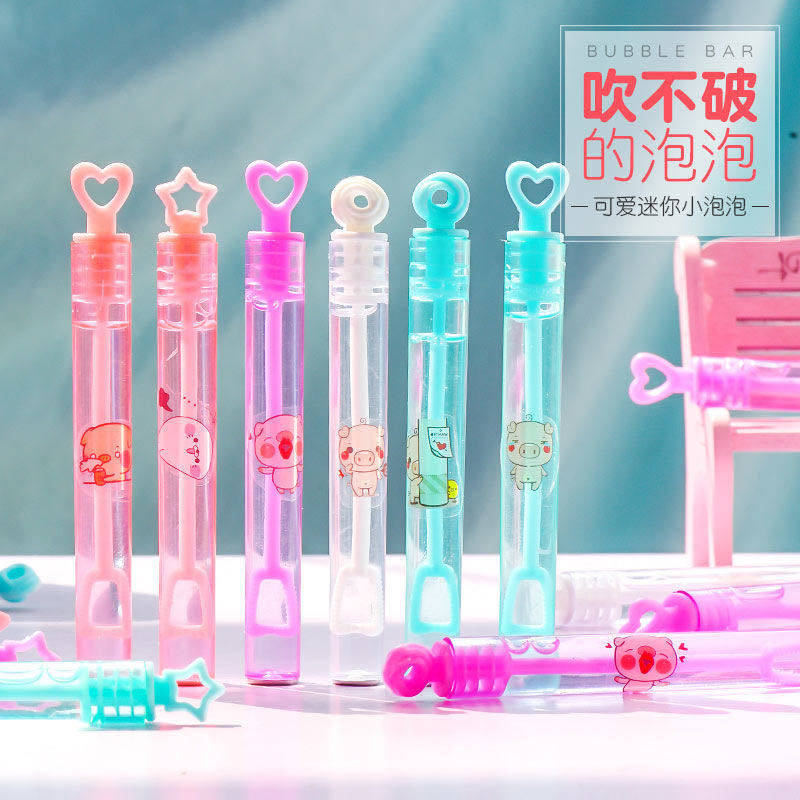 Girl blowing bubble bubble bubble safe children toy cartoon creative mini-not easy to break rubber