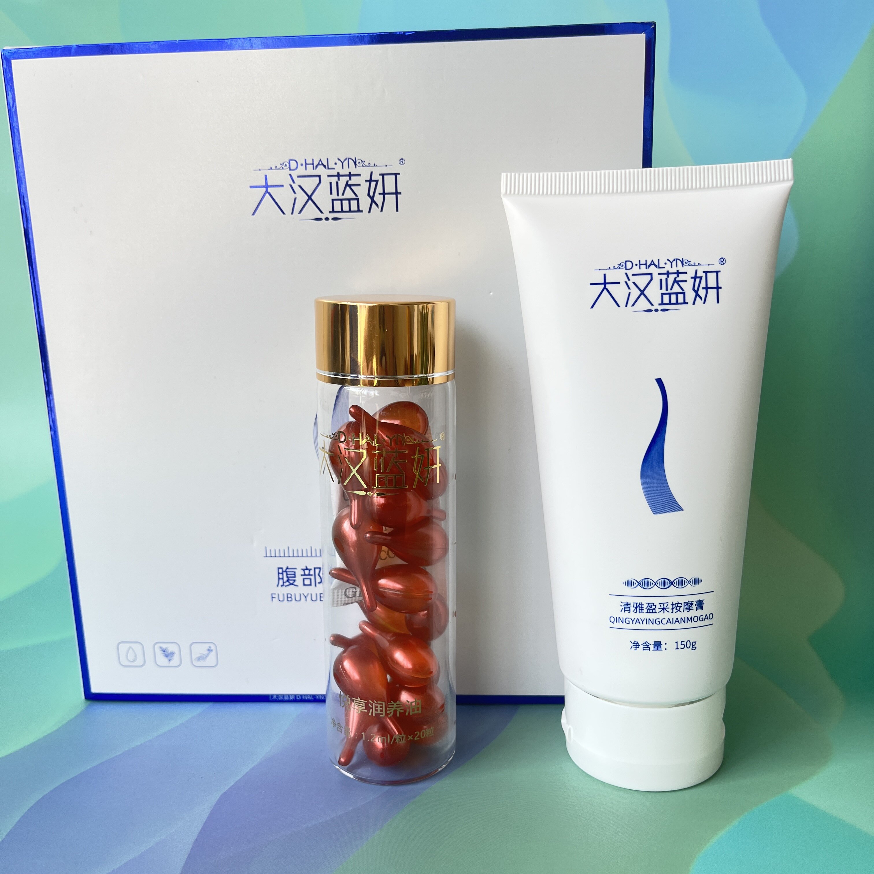ครีมบำรุงผิว Dahan Lanyan ผลิตภัณฑ์ Abdominal Yueying Fire Ginger สำหรับการรมยาบริเวณสะดือ ครีมนวดขิง Dan ช่วยให้ผิวชุ่มชื้น