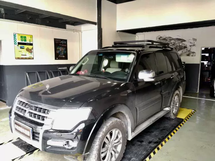 Mitsubishi Pajero V97V93 không có thanh ngang đặc biệt mái hành lý khung nhôm khung hành lý giá nóc - Roof Rack