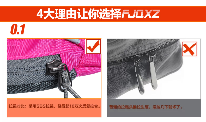 Sacoche pour vélo mixte FJQXZ - Ref 2216195 Image 16