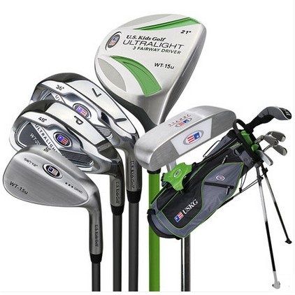 U S kids children's golf clubs uskids boys and girls beginner carbon sets of 10 sets