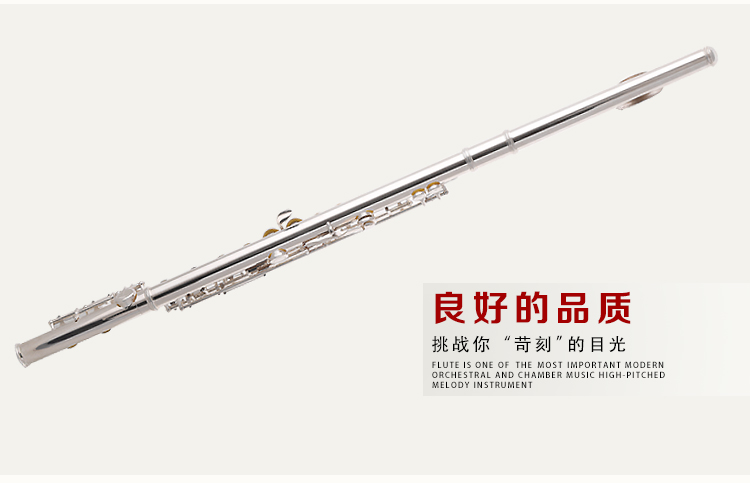 Lige LIGE C giai điệu 16 lỗ đóng sáo mạ bạc sáo nhạc cụ phương Tây quà tặng sáo túi LFL-102 trống điện tử yamaha
