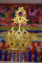 Boutique Statue cap Tiguan Canopy Taoist Gods Hat New water drill Statue cap Size Optional