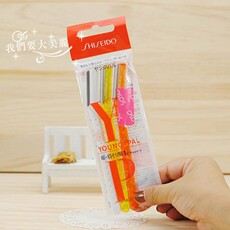 Xiumei Дао 现货香港购日本资生堂修眉刀 便携安全带保护盖 3支装
