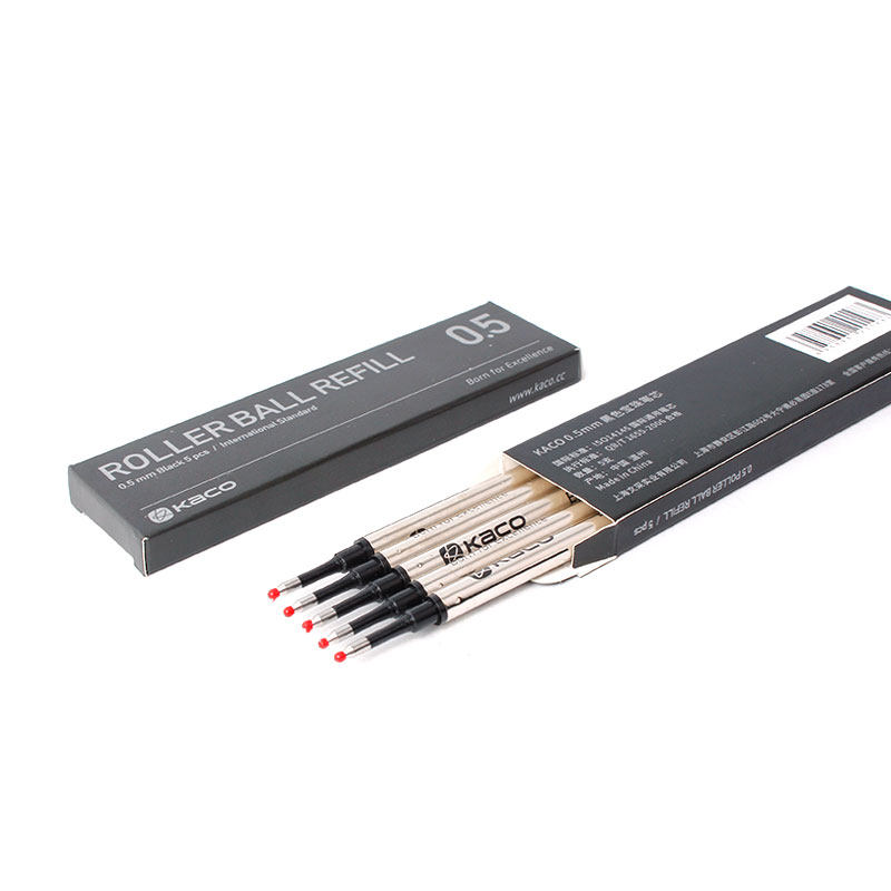 kaco signature pen refill ballpoint refill water pen refill 5 packs BK RB Refill