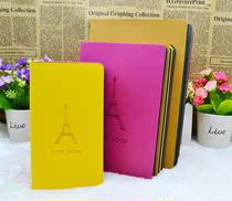 Zhongjia soft leather notepad color notebook A5 color edge book business office stationery book can be customized LOGO
