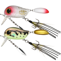 Micro-matter mini floating water chubby water system bait 8g 40mm Luya bait warped-billed perch white bar bait quasi-bait