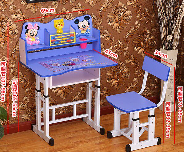 School Gifts Can Lift Students Learn Desk and Chair Set Multifunctional Student Desk Writing Desk