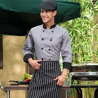 Серый черный воротник