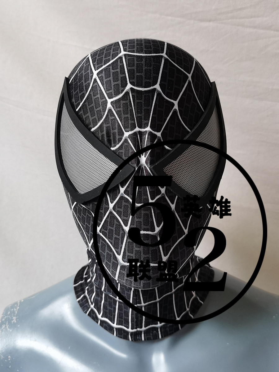 Customize all kinds of Spider - Man headsets with eye - cover elastic printed headsets custom head surrounds