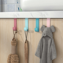 Cabinet door adhesive hook rack non-perforated kitchen adhesive hook bathroom no trace hook creative cute cabinet door back adhesive hook