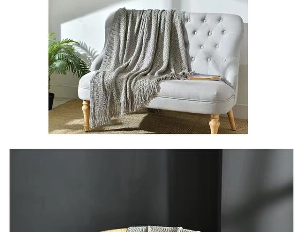 Giải trí chăn Bắc Âu sofa văn phòng nhà trang trí nap chăn giường mũi và khách sạn ăn sáng trên giường kết thúc đan chăn tua - Ném / Chăn