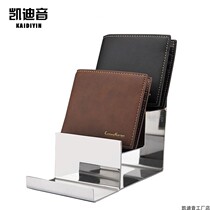 Stainless steel wallet shelf display rack multi-storey shopping mall wallet handbag floor-standing display shelf shelf display rack