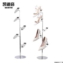 Kaidi sound stainless steel shoes shelf high heels rack leather shoes shoes shoes shop shoes display rack window display props rack