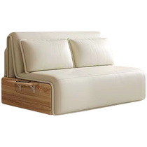 Guiqi Anti-Cat Claw Cloth Remote Control Single Telescopic Bed Electric Sofa Bed Folding Solid Wood Dual-Purpose Living Room Bedroom Study