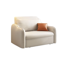 Guiqi single 1 meter 2 small apartment cream style technology cloth living room sofa bed dual-purpose multi-functional foldable telescopic