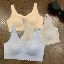 Sport No marks lingerie Sexy Lace Side Sleep Bra No Steel Ring Beauty Back Comfort Vest Style Bra